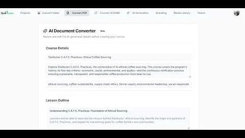 QuikAuthor 109: AI PDF to Interactive Course Conversion